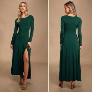 XL Women’s Green Long Sleeve Maxi Dress, LuLus, XL